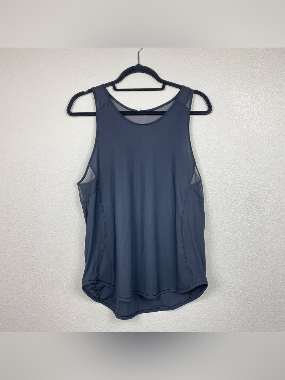 Lululemon Women's 8 Black Sculpt Tank Mesh Breathable Full Length Top Running